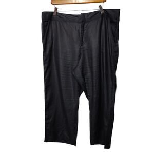 Old Navy Women's Sz Sz 18 100% Linen Black Loose Fit Capri Cropped Pants